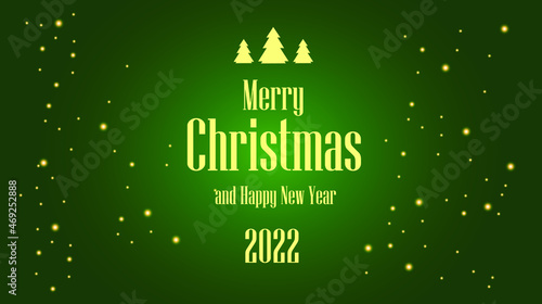 Merry Christmas and Happy New Year 2022 background