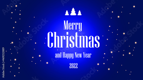 Merry Christmas and Happy New Year 2022 background