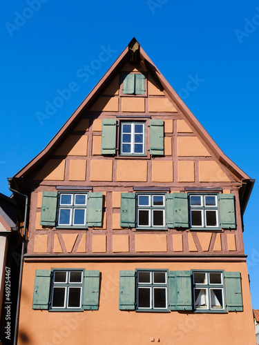 Fachwerkhaus am Weinmarkt, Dinkelsbühl, Mittelfranken, Bayern, Deutschland, Europa © lichtbildmaster