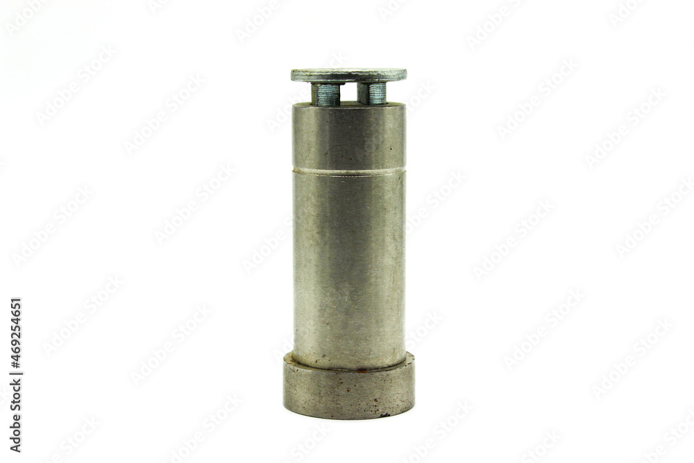 Door stopper on white background with selective focus Door stopper on white background with selective focus