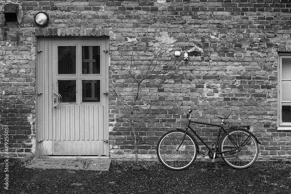 Bike by the Blue Door
