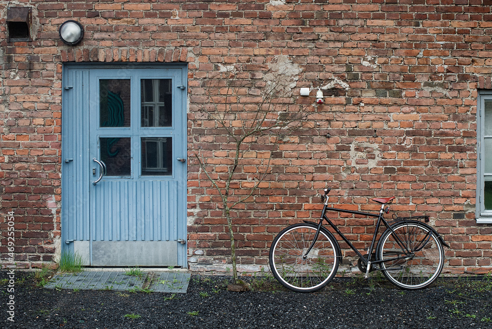 Bike by the Blue Door