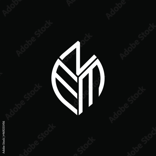 NEM letter logo creative design. NEM unique design
