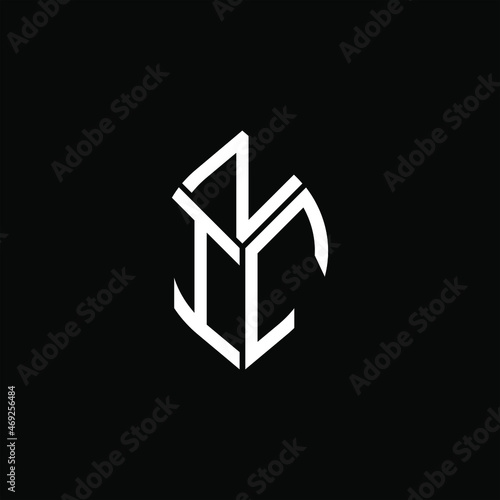 NIC letter logo creative design. NIC unique design
