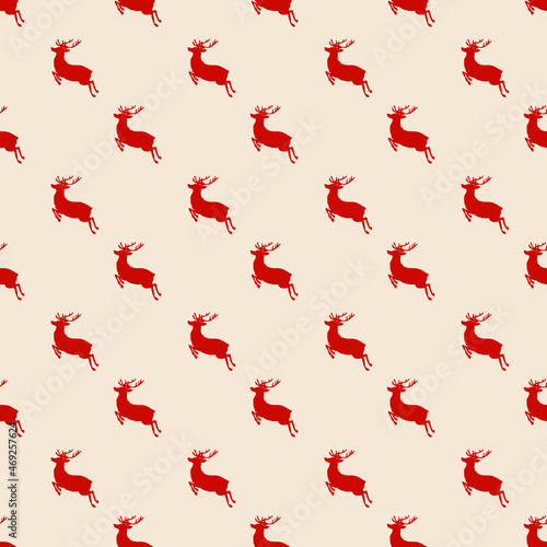 Christmas seamless pattern background. Vector illustration.