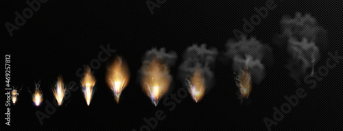 Realistic Explosion Flashes Set