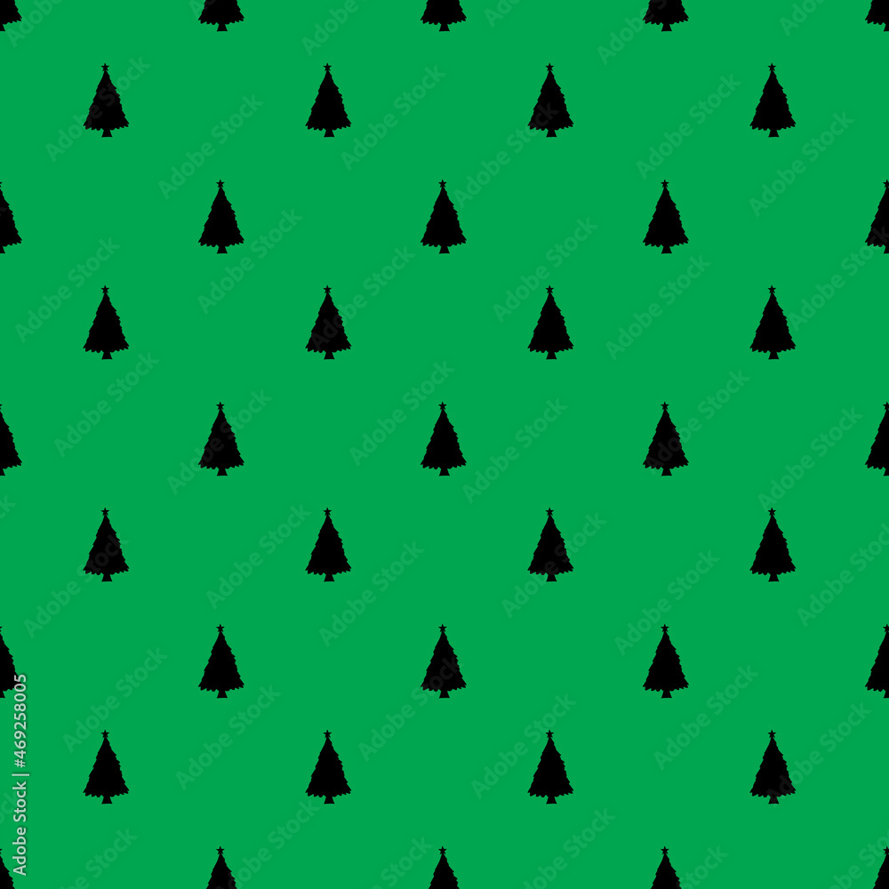 Obraz premium Christmas seamless pattern background. Vector illustration.