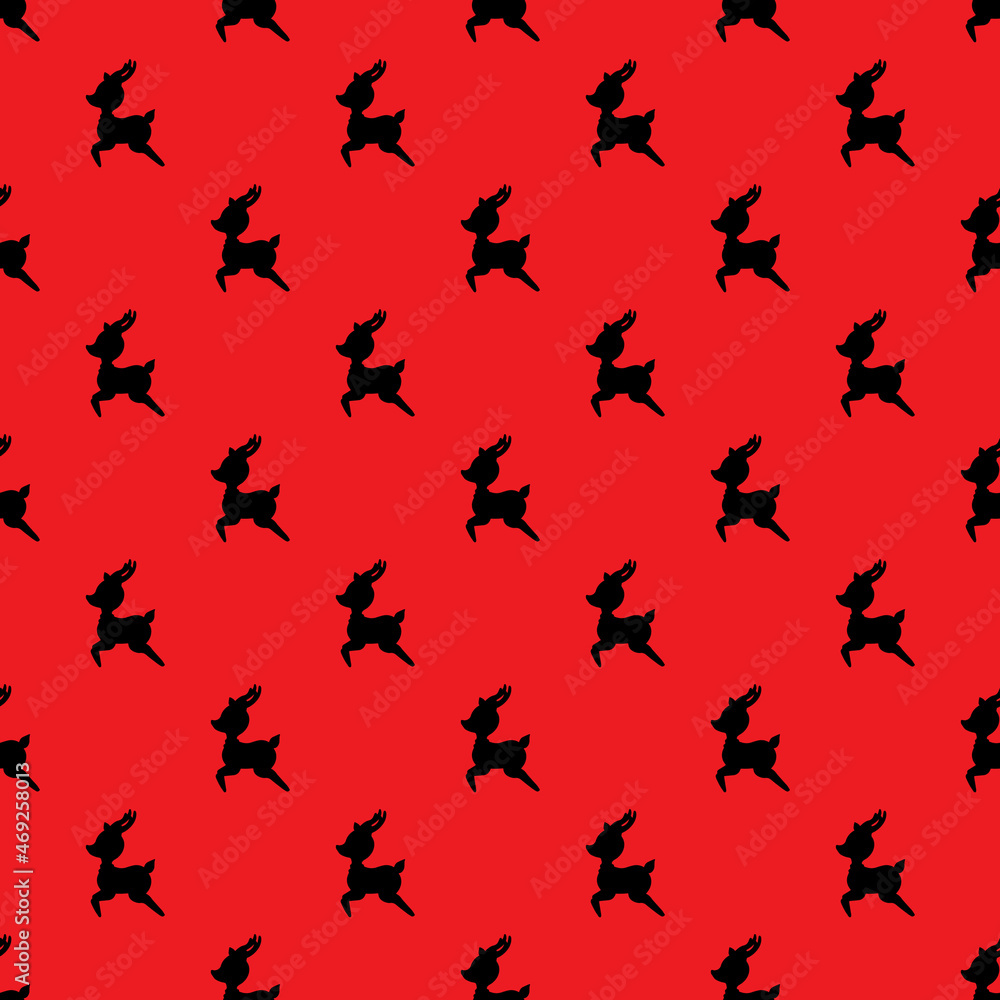 Fototapeta premium Christmas seamless pattern background. Vector illustration.