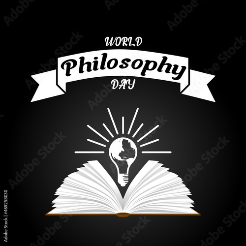 World philosophy day theme template. Vector illustration. Suitable for Poster, Banners, campaign and greeting card.