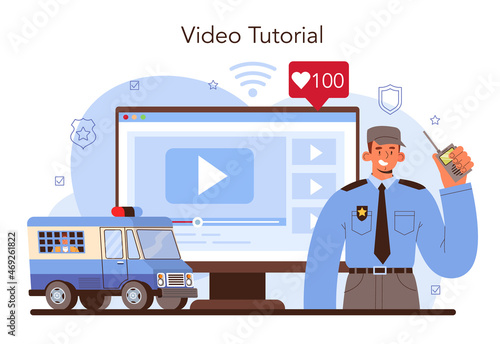 Convoy online service or platform. Transportation of a criminal