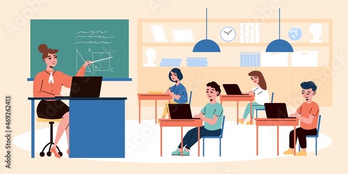 School Classroom Background