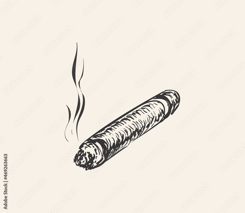 Cigarette with smoke in human hand One line drawing vector illustrationSketch  drawing hand holding cigarette between fingers simple design element  22590531 Vector Art at Vecteezy