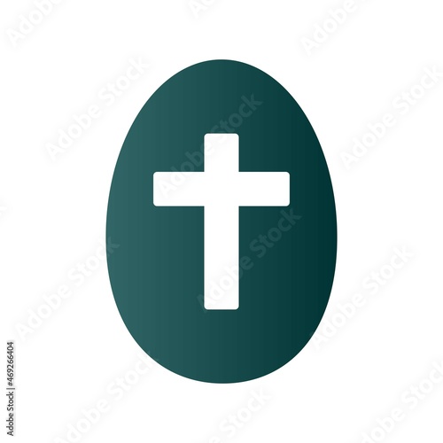 Cross Glyph Gradient Vector Icon Design