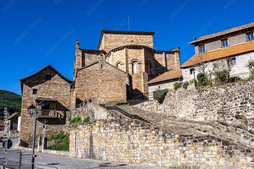 Saint Peter, San Pedro Siresa monastery church in Siresa , Huesca , Aragon,Spain