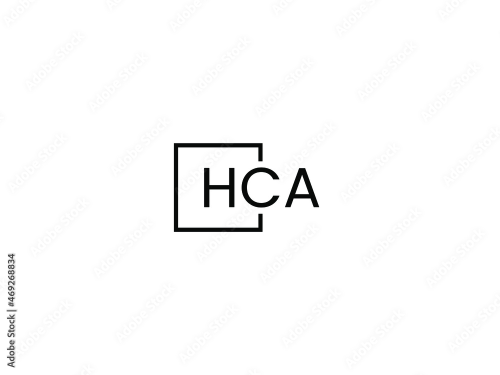 HCA letter initial logo design vector illustration HCA letter initial logo design vector illustration