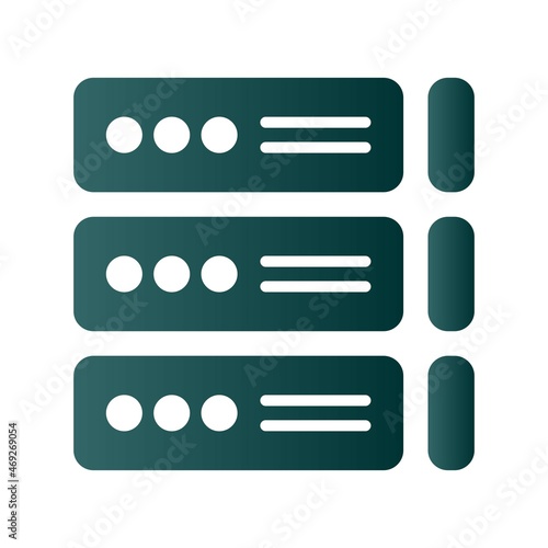 storage Glyph Gradient Vector Icon Design