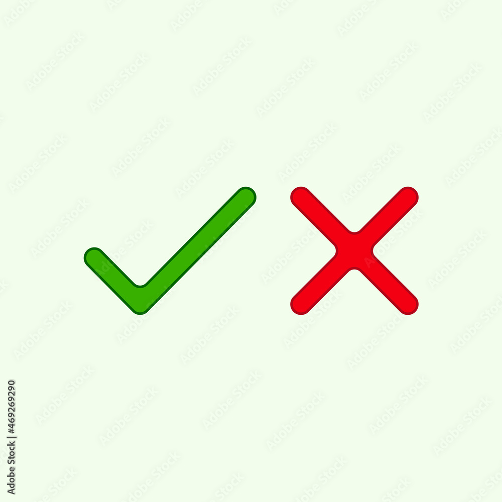 Check mark icon vector illustration. Tick symbol. Click button isolated. Checkmark icon symbol sign vector. Check mark icon vector illustration. Tick symbol. Click button isolated. Checkmark icon symbol sign vector.