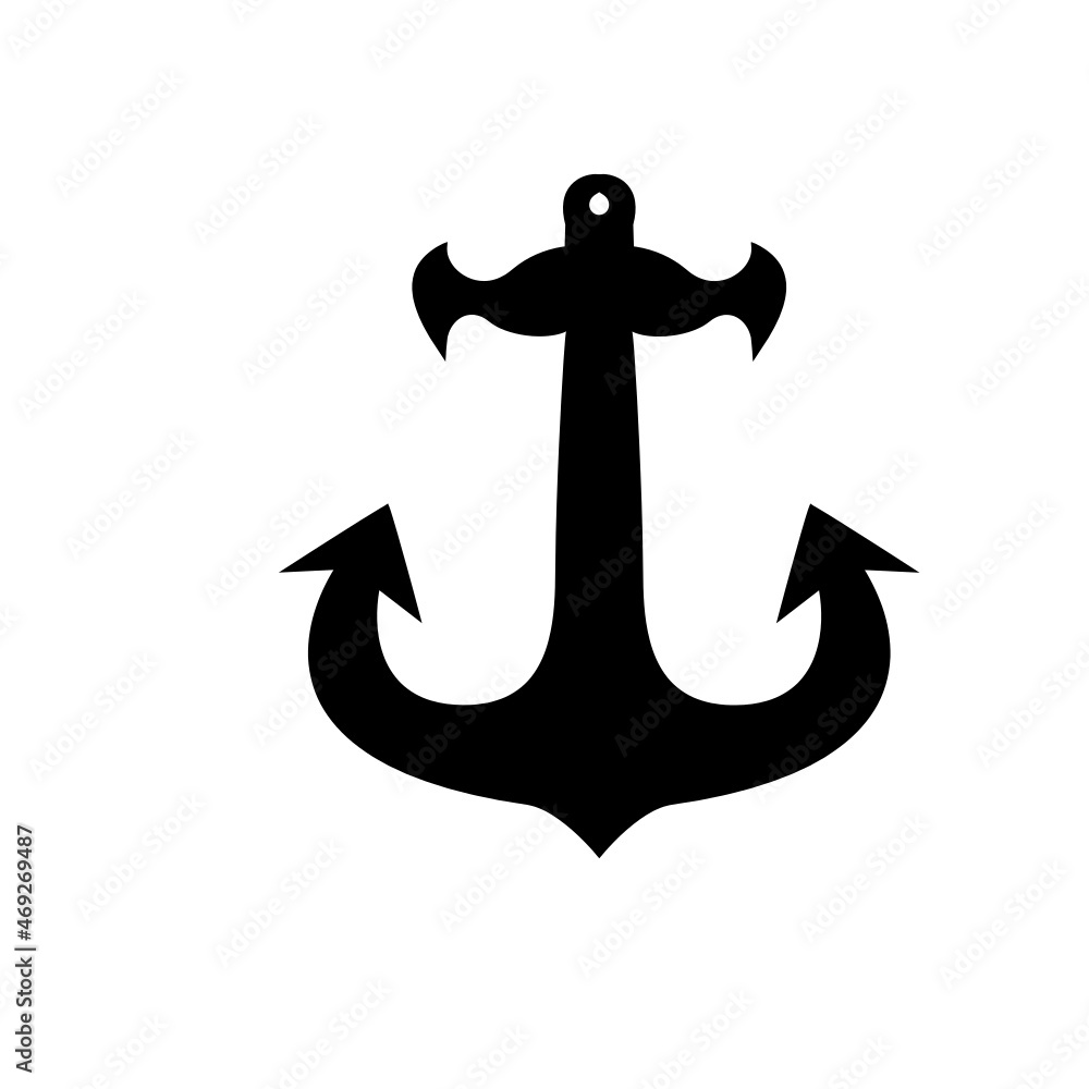 anchor icon on white anchor icon on white