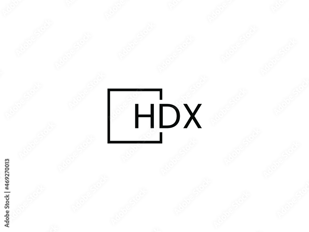 HDX letter initial logo design vector illustration HDX letter initial logo design vector illustration