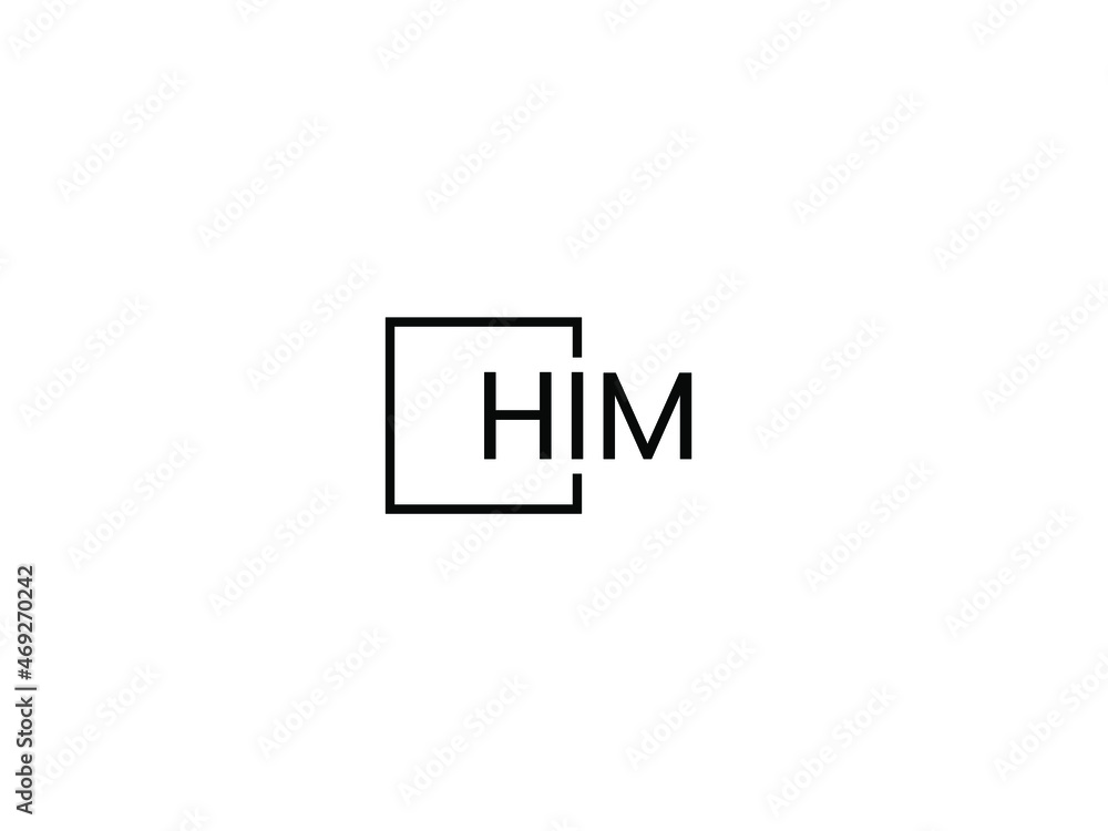 Fototapeta premium HIM Letter Initial Logo Design Vector Illustration