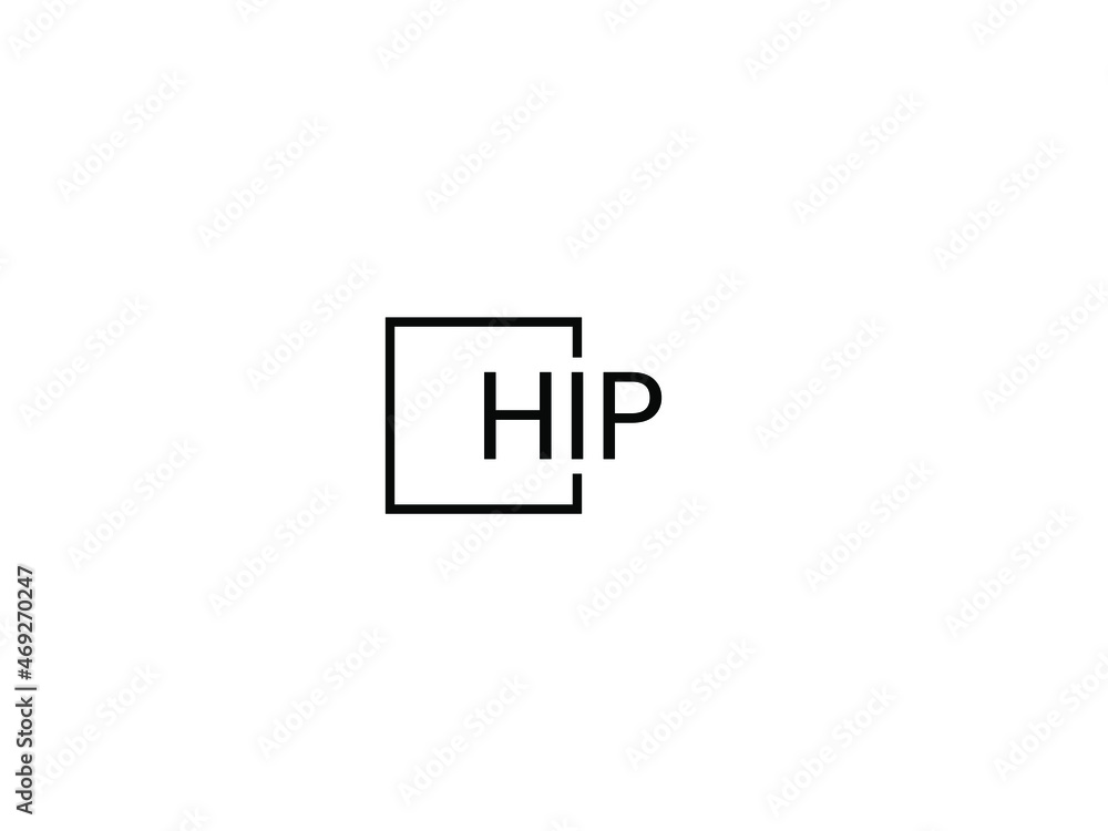 HIP Letter Initial Logo Design Vector Illustration HIP Letter Initial Logo Design Vector Illustration