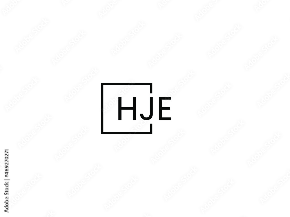 HJE Letter Initial Logo Design Vector Illustration HJE Letter Initial Logo Design Vector Illustration