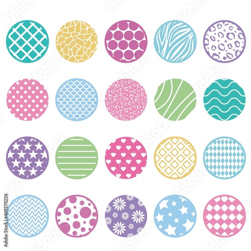 Keychain simple pattern background. Vector illustration