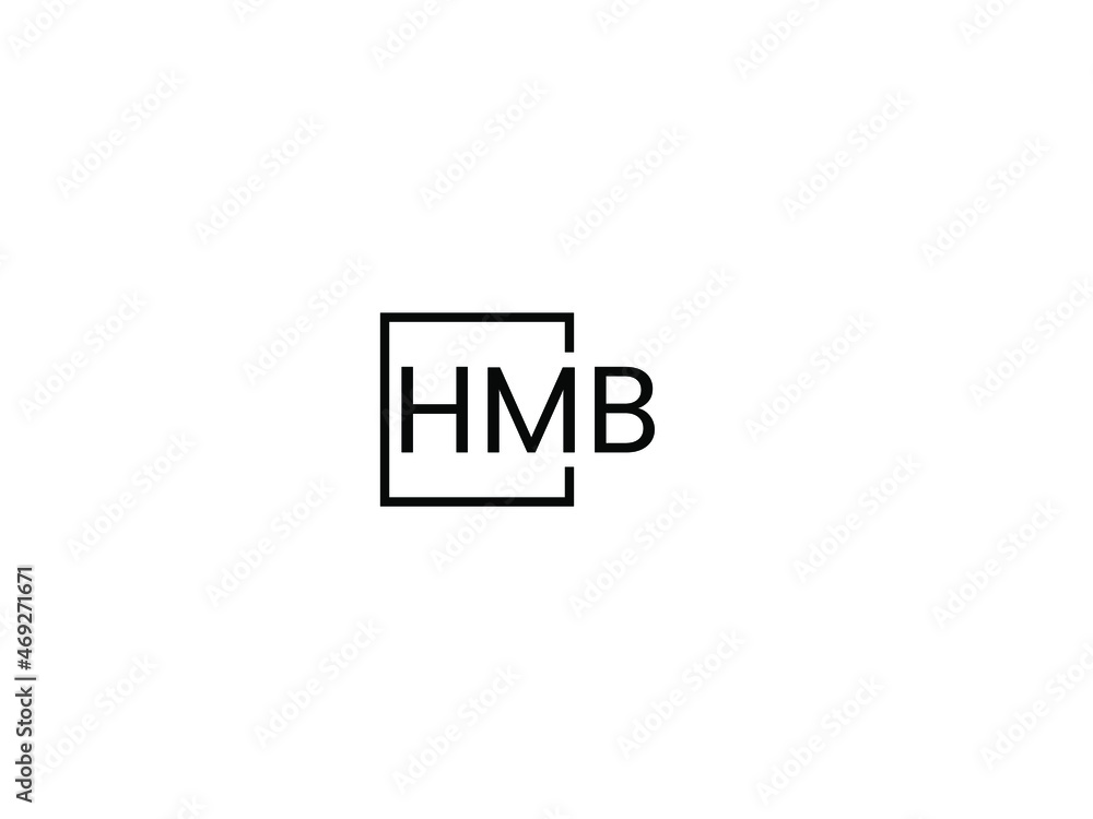 HMB Letter Initial Logo Design Vector Illustration HMB Letter Initial Logo Design Vector Illustration