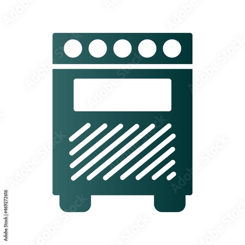 Amplifier Glyph Gradient Vector Icon Design