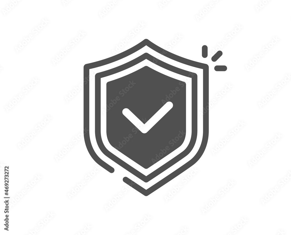 Shield icon. Privacy secure sign. Safe defense symbol. Classic flat style. Quality design element. Simple shield icon. Vector Shield icon. Privacy secure sign. Safe defense symbol. Classic flat style. Quality design element. Simple shield icon. Vector