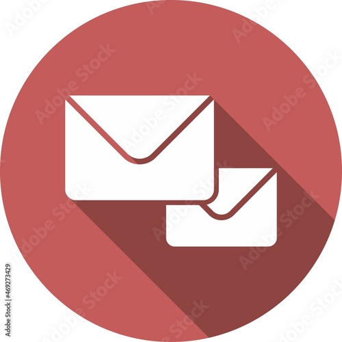 communications Glyph Circle Vector Icon Design