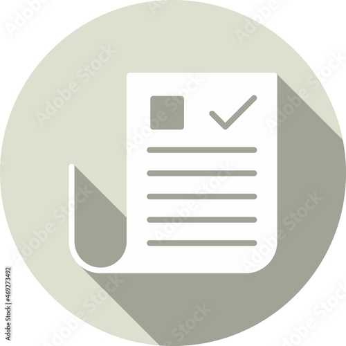 consent Glyph Circle Vector Icon Design
