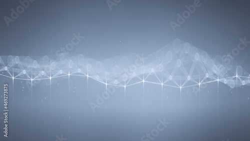 Connected polygons white pl...