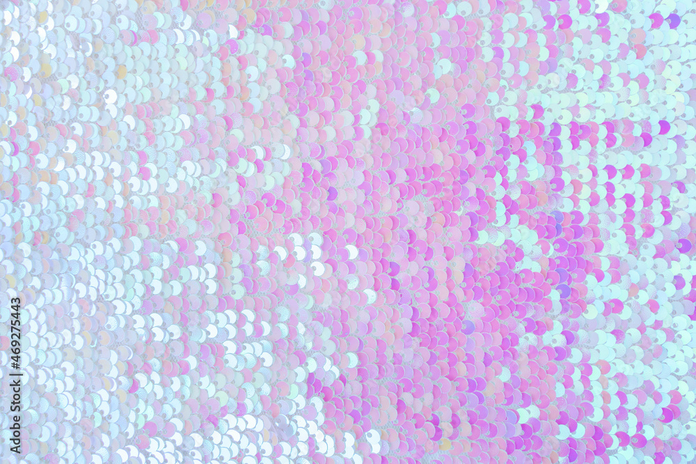 Pink and blue sequins background Pink and blue sequins background