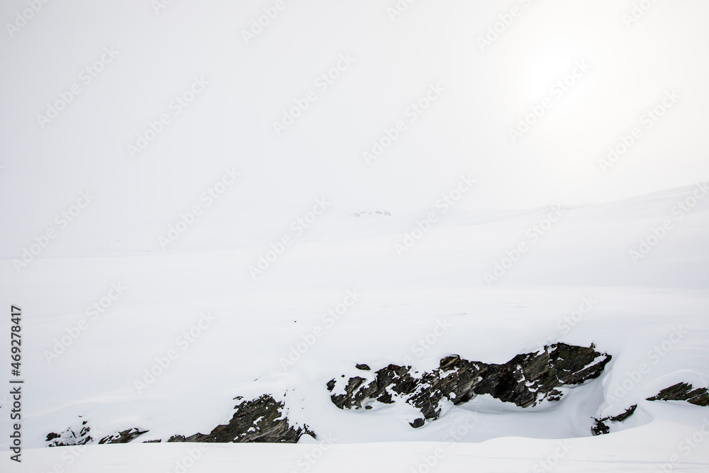 Winter landscape in Dovrefjell National Park, Norway Winter landscape in Dovrefjell National Park, Norway