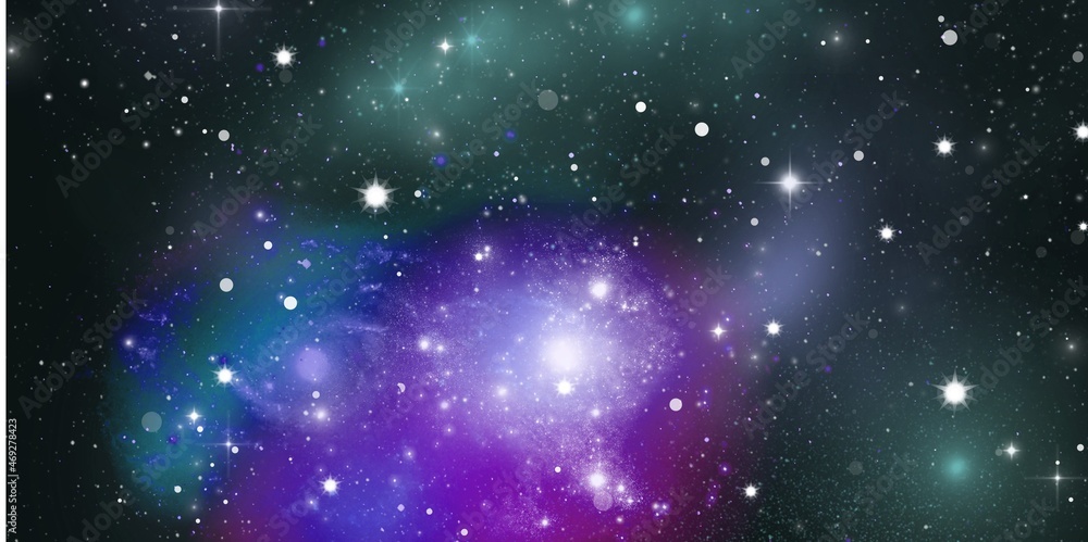 Galaxy in space dark textured background