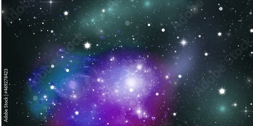 Galaxy in space dark textured background © BillionPhotos.com