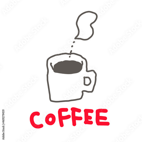 マグカップに入った温かいコーヒー