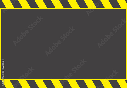 Fondo de cartel de advertencia por obra.