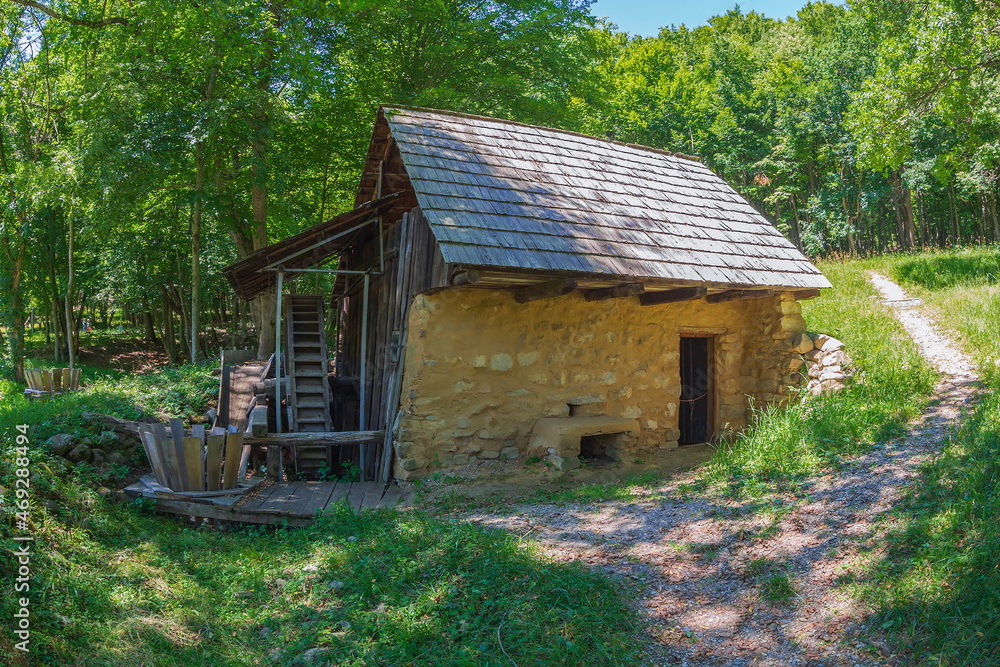 Old traditional romanian watermill Old traditional romanian watermill