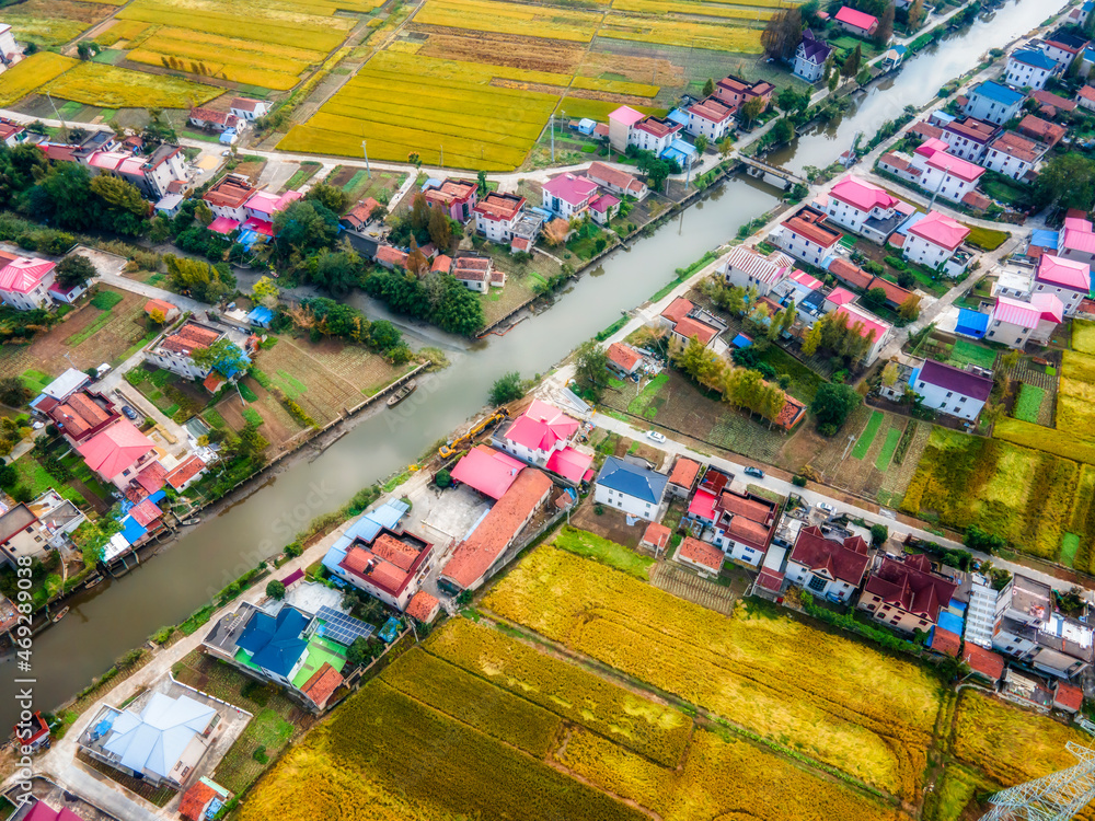 Aerial photography of rural countryside scenery