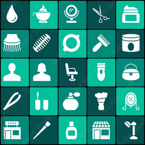 Hairdressing equipment vector icon design 