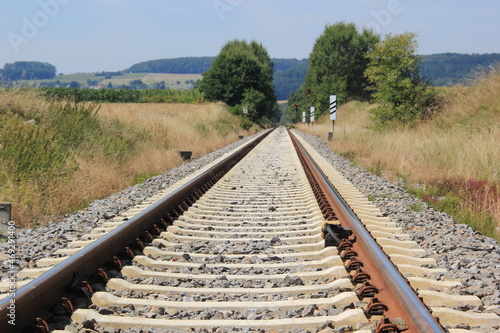 Bahnlinien durch Natur