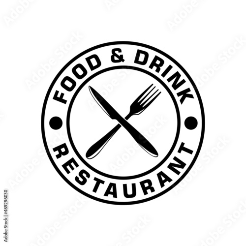 RESTAURANT LOGO DESIGN, SPOON, FORK, KNIFE, TEMPLATE, IMAGE