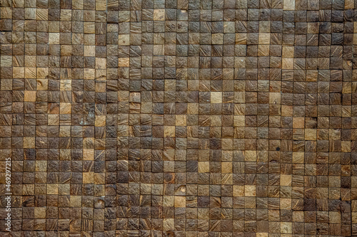 mosaico con cuadrados de corcho