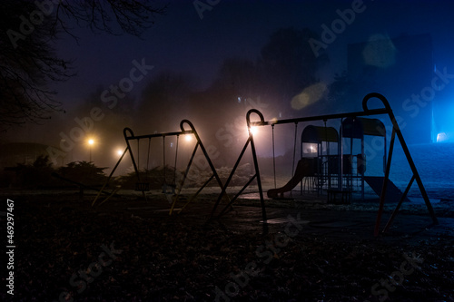 Obraz na płótnie park w nocy w salonie