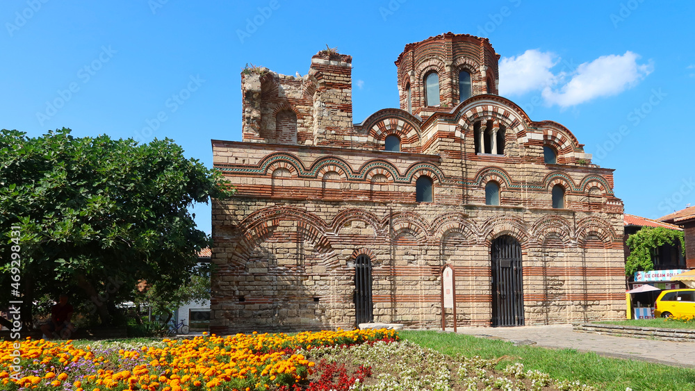 The Church of Christ Pantocrator, medieval Eastern Orthodox church in the eastern Bulgarian town of Nesebar (medieval Mesembria). Bulgaria. UNESCO World Heritage Site