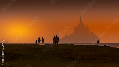 Canvas Print Reportage Mont Saint Michel