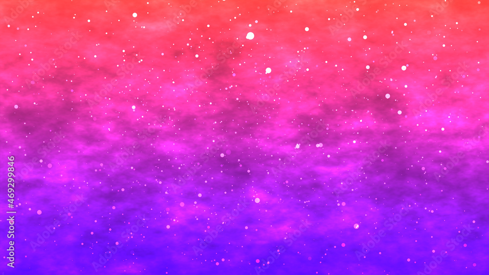 Space particles in red blue background Space particles in red blue background