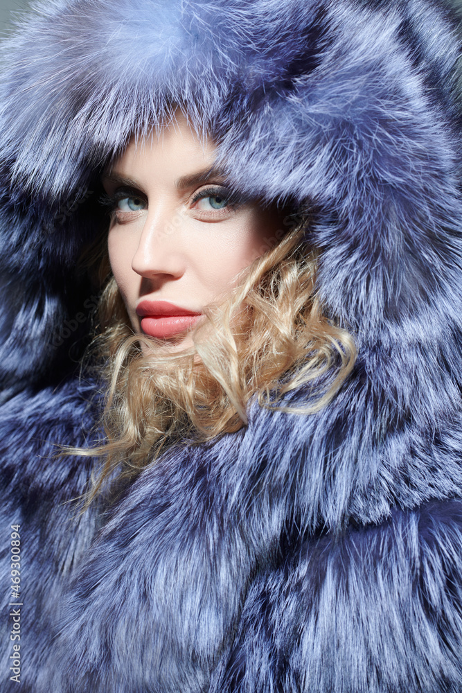 model in fur coat model in fur coat